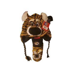 Zoozays Mizzou Missouri Tigers Winter Hat & Texting Mittens Bundle NWT